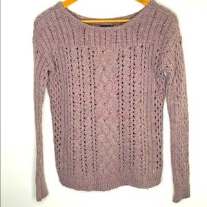 American Eagle Sweater with Pink Confetti